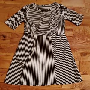 Apt 9 Womens Striped Flirty Twirl Dress, Sz Large